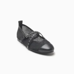 Balerinas a pie Negro Blu