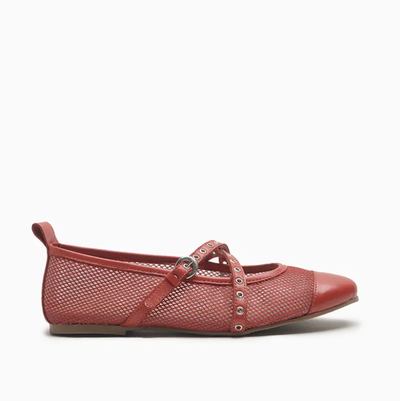 Balerinas a pie Rojo Blu