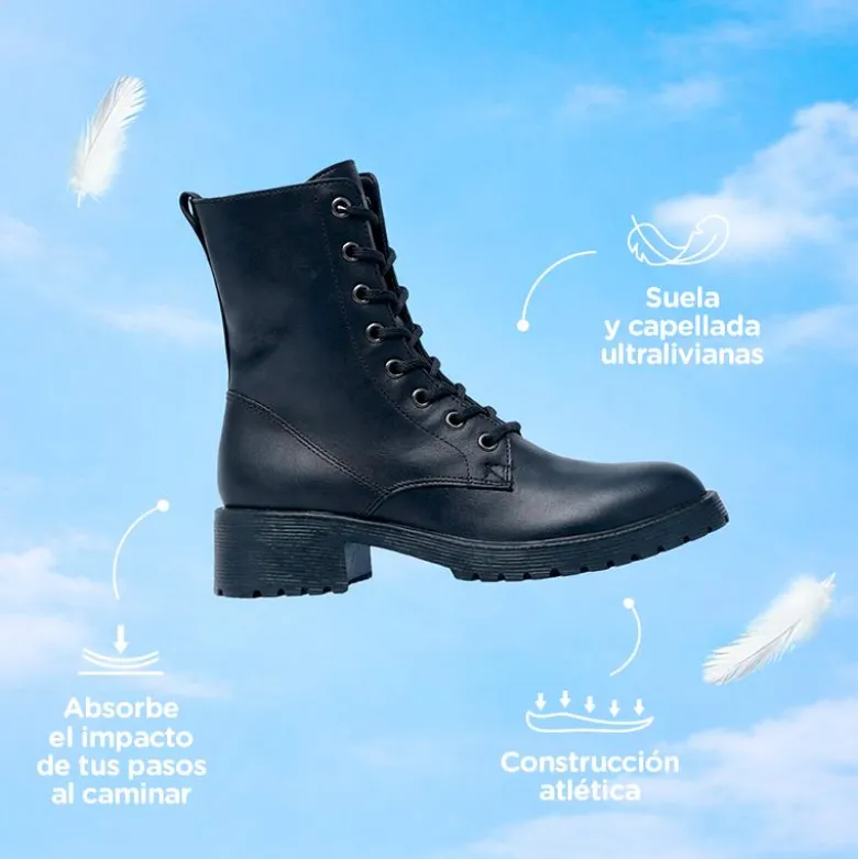 Borcegos Hush Puppies Negro Rooney