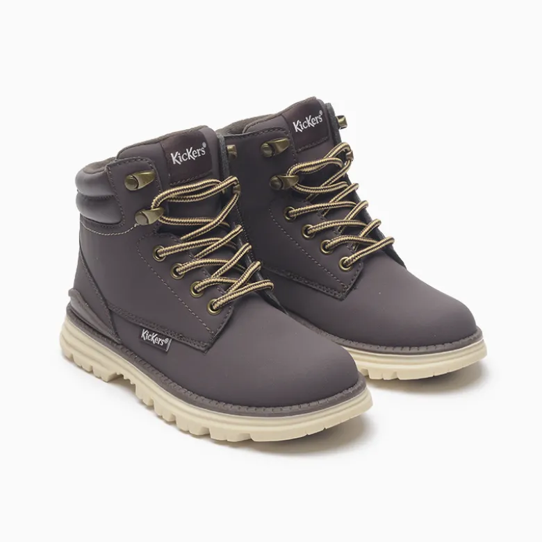 Borcegos Kickers Marrón Kute Classic