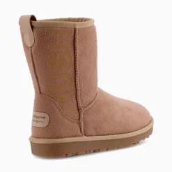 Botas Hush Puppies Beige Shorty big logo