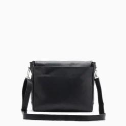 Cartera Hush Puppies Negro 2540 Maletin Lucio
