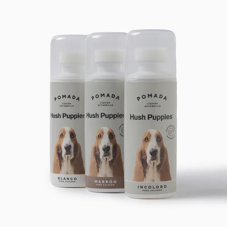 Limpieza Hush Puppies Blanco Pomada Liquida