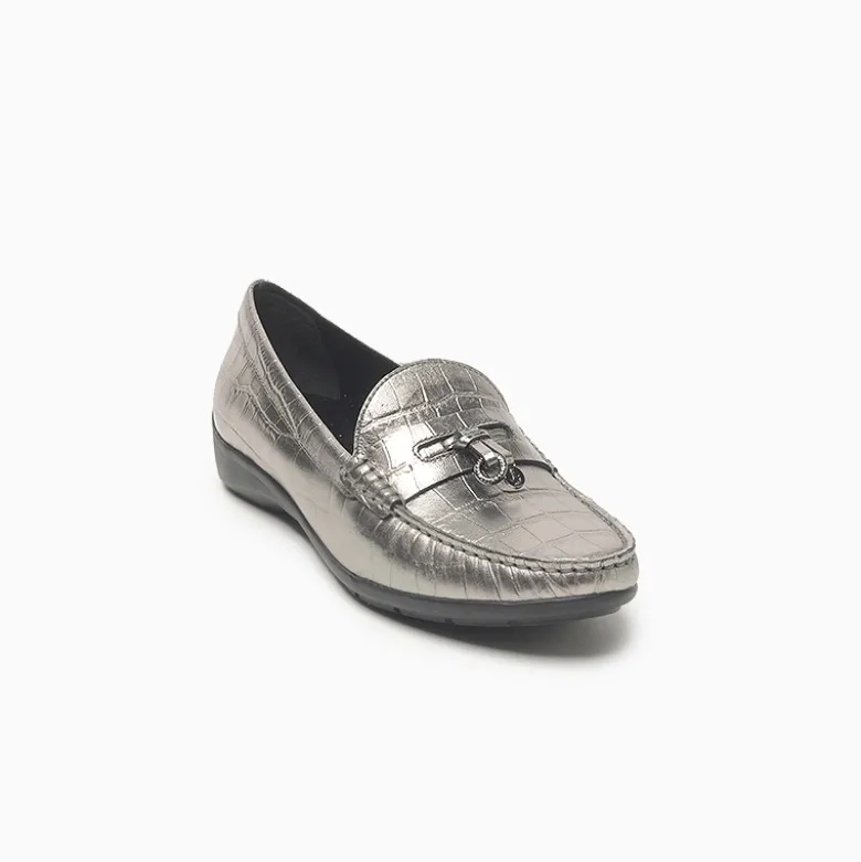 Mocasin Hush Puppies plateado Ross