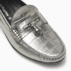 Mocasin Hush Puppies plateado Ross