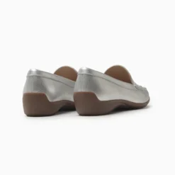 Mocasin Hush Puppies plateado Troya