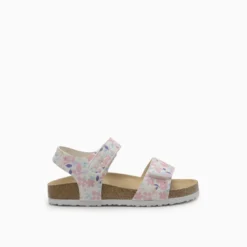 Sandalias Hush Puppies Blanco con Rosa Kindy