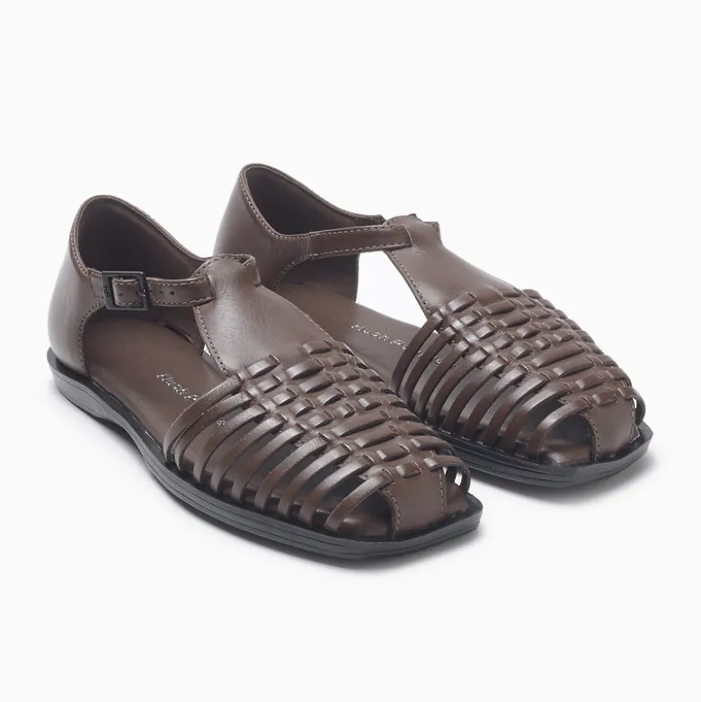 Sandalias Hush Puppies Marrón Mechi