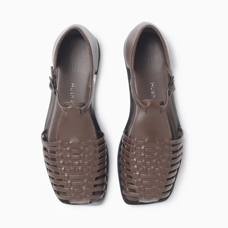 Sandalias Hush Puppies Marrón Mechi
