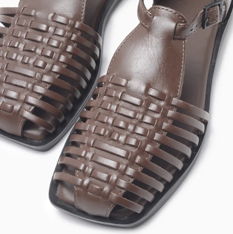 Sandalias Hush Puppies Marrón Mechi
