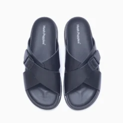 Sandalias Hush Puppies Negro Sunset buckle
