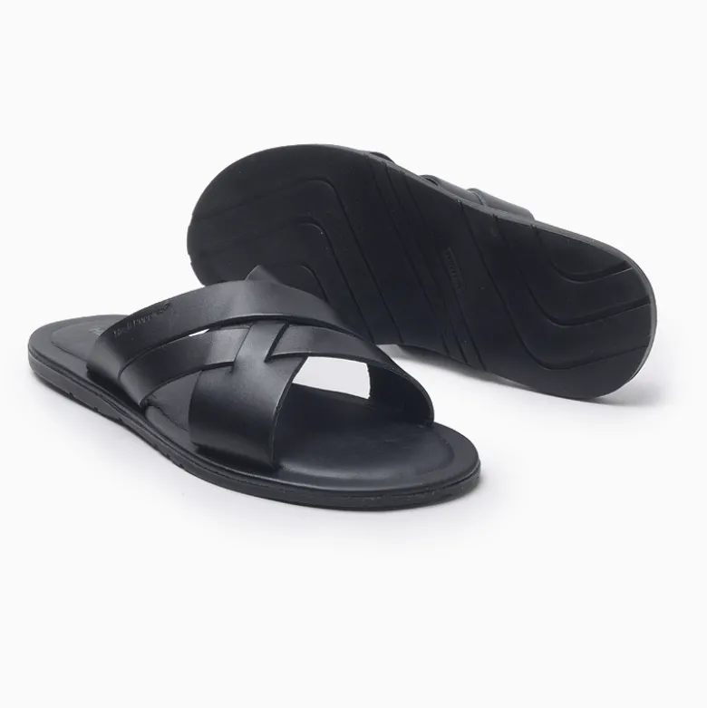 Sandalias Hush Puppies Negro Sunset Cross