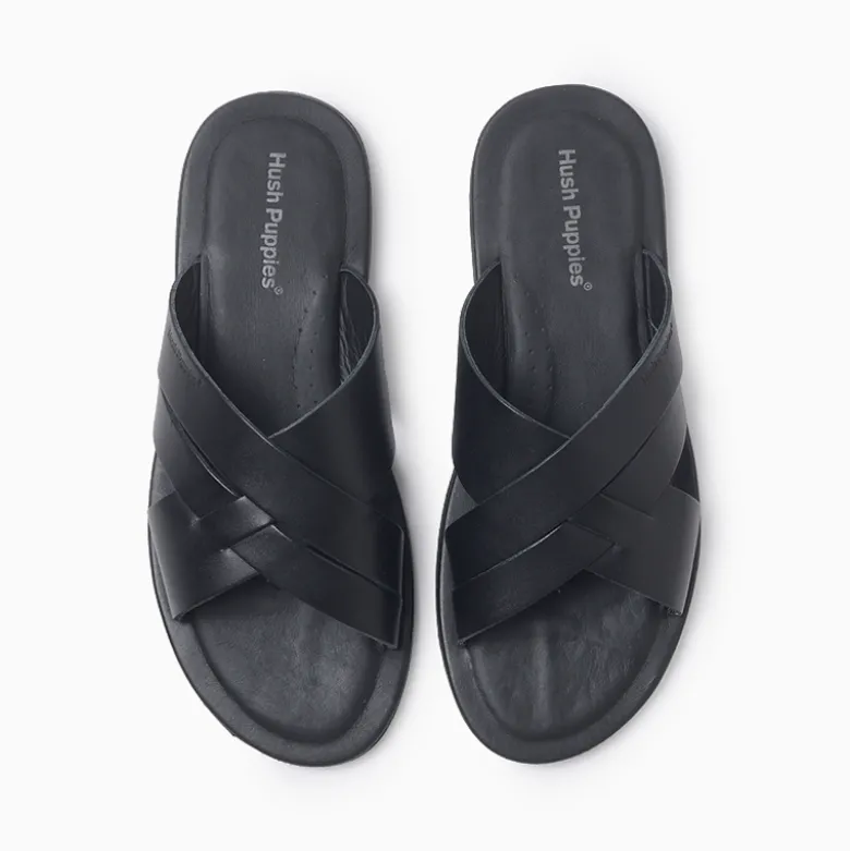 Sandalias Hush Puppies Negro Sunset Cross