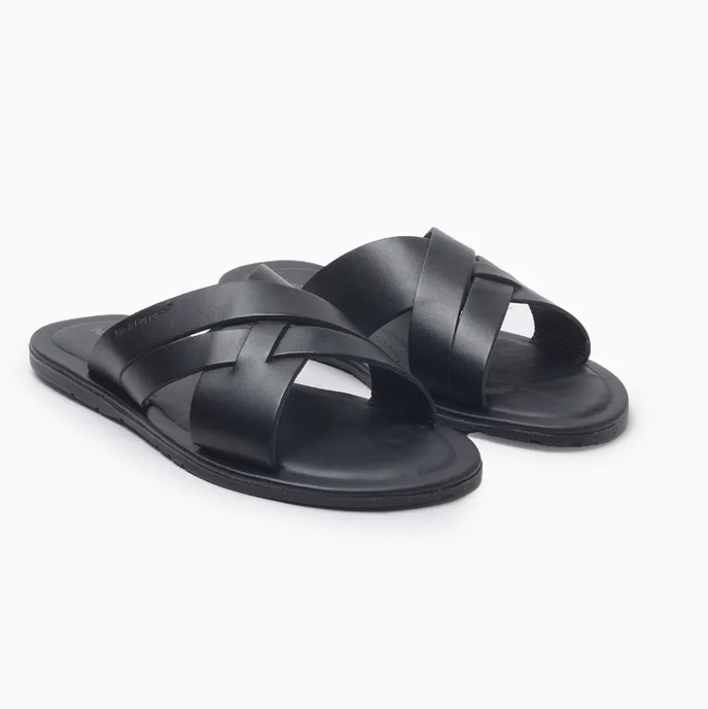 Sandalias Hush Puppies Negro Sunset Cross