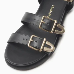 Sandalias Hush Puppies Negro Simon