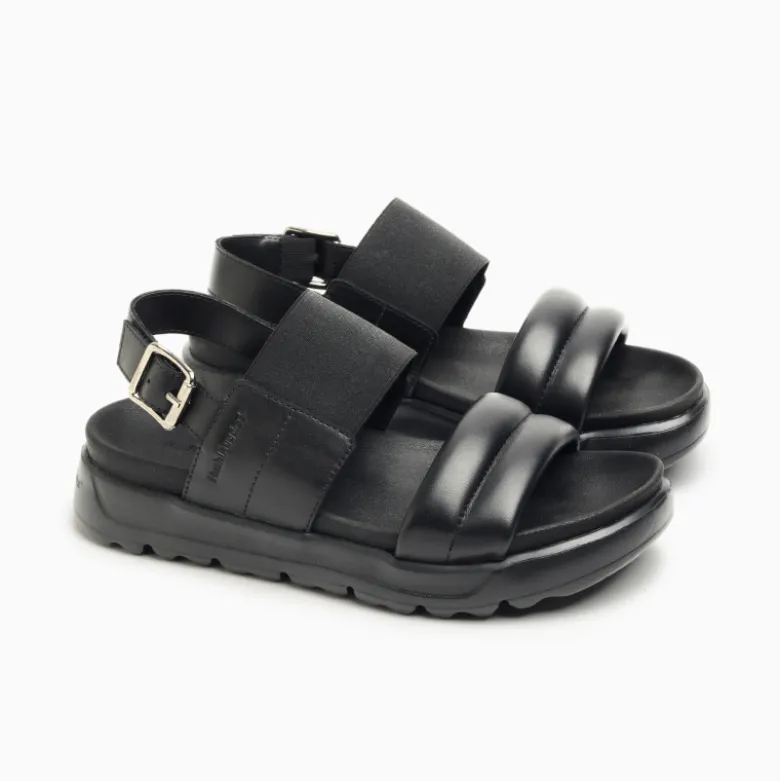 Sandalias Hush Puppies Negro Nankin