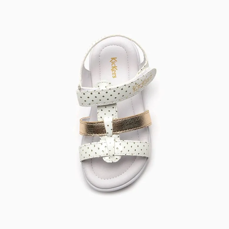 Sandalias Kickers Blanco Dalia