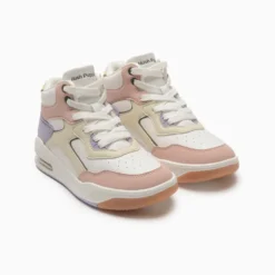 Zapatillas Hush Puppies Blanco con Rosa Magic High