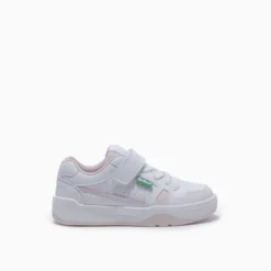 Zapatillas Kickers Blanco con Rosa Skylar