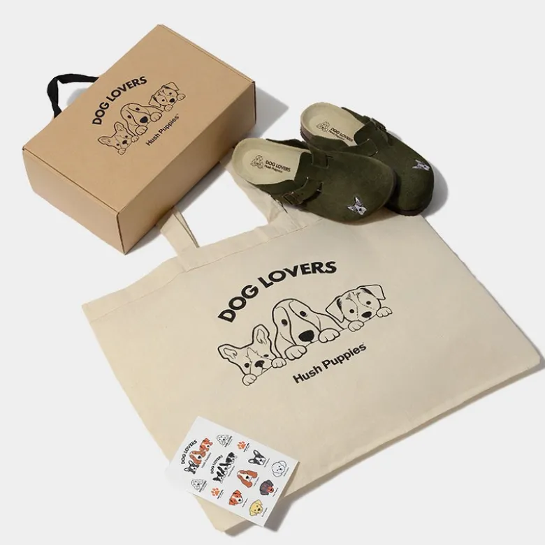 Zuecos Hush Puppies Verde Boris Dog Lovers